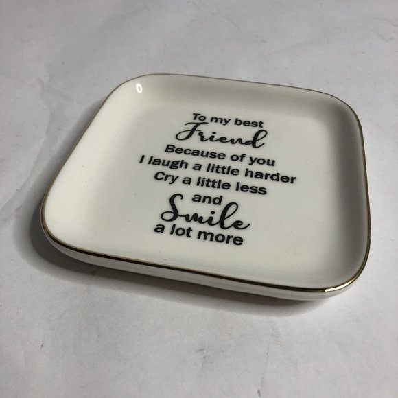 Best Friend Ceramic‎ Ring Trinket Dish - Picture 5 of 6